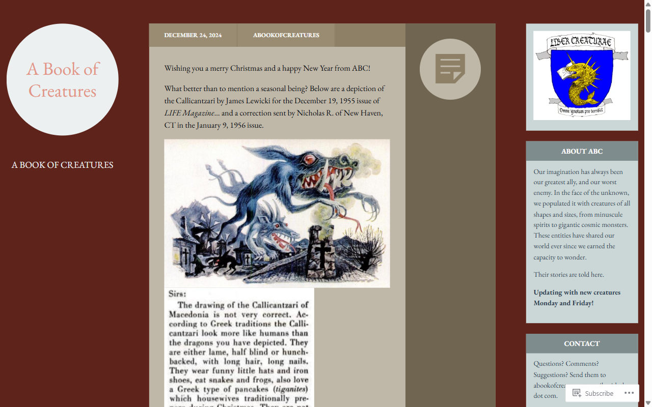 A Book of Creatures