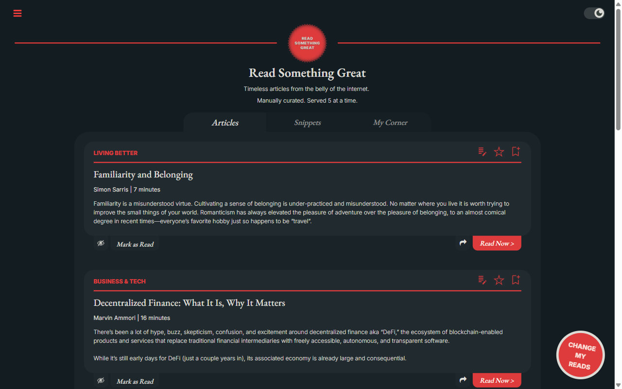 Read Something Great