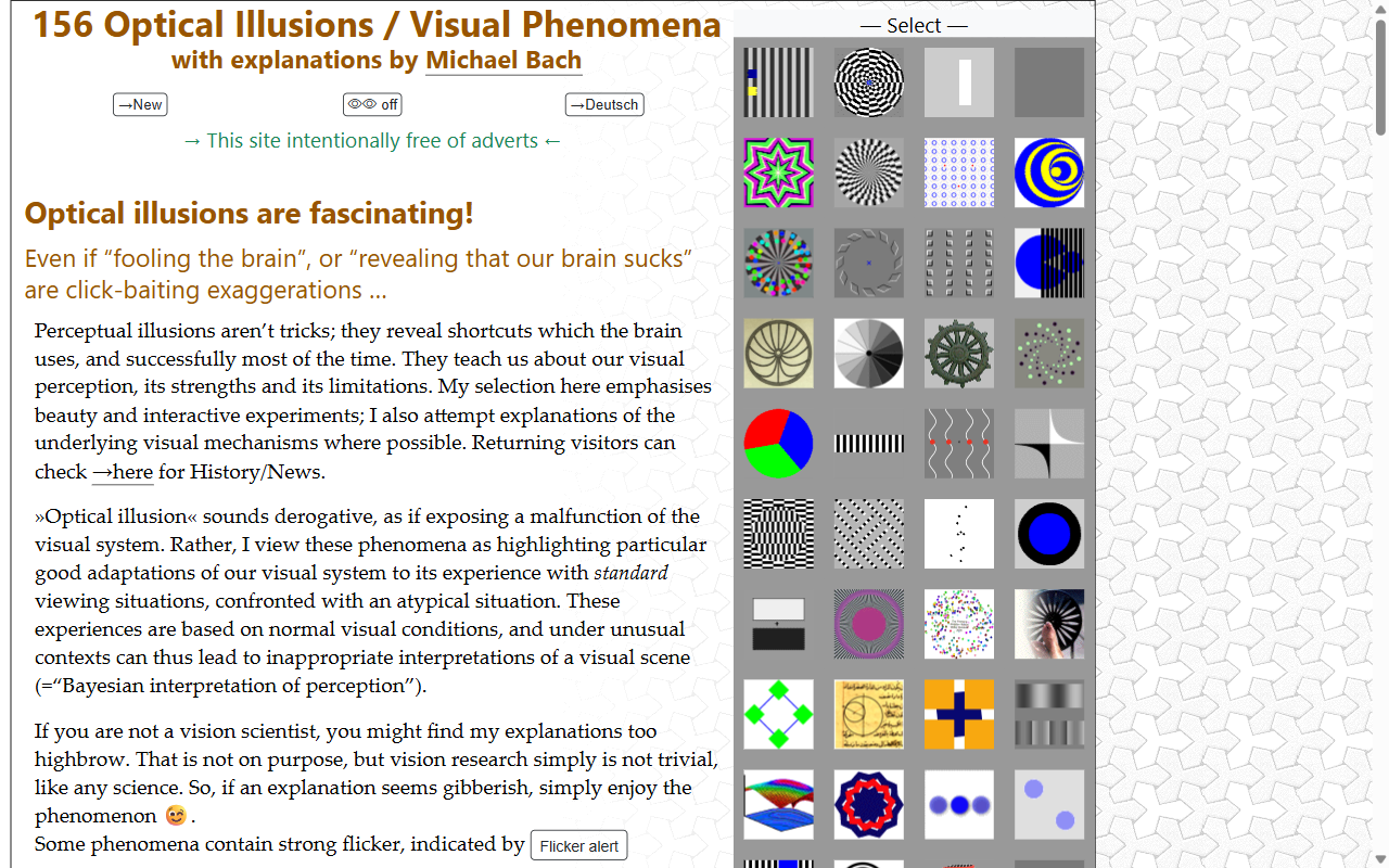 156 Optical Illusions & Visual Phenomena