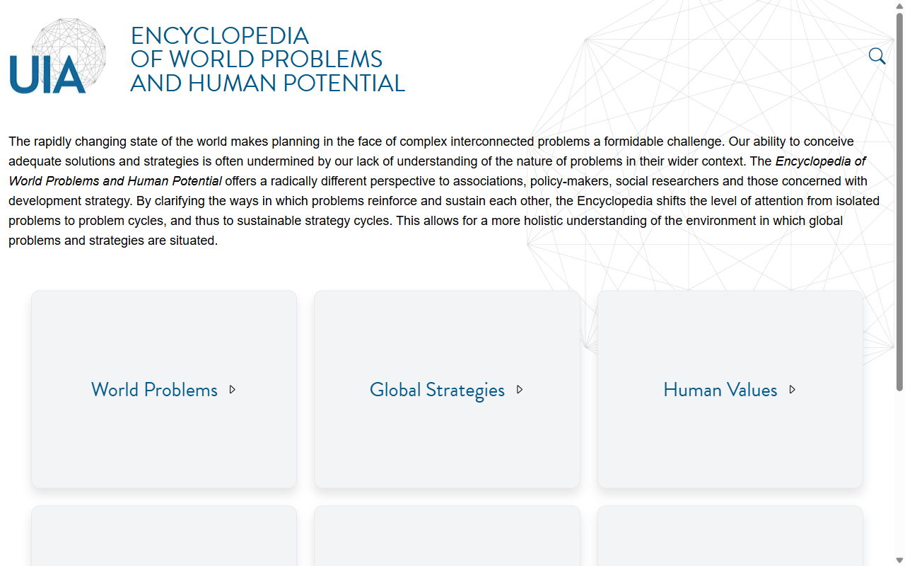 Encyclopedia of World Problems and Human Potential