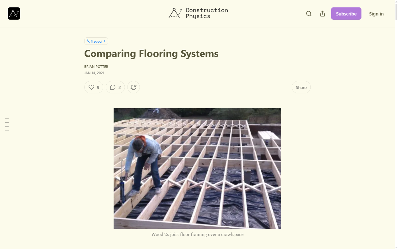 Comparing Flooring Systems